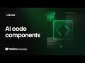 AI code components in Webflow