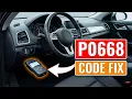 How To Fix P0668 Code - PCM Internal Temperature Sensor Low