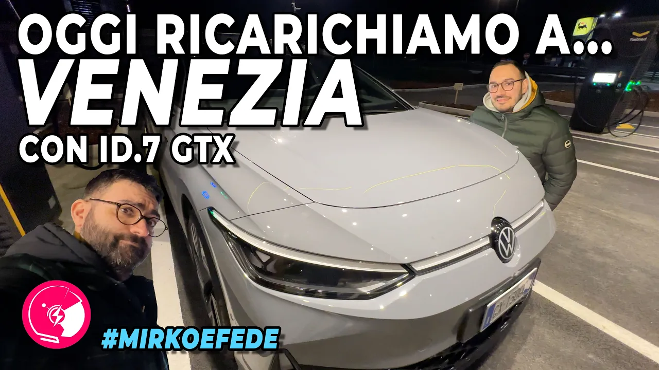 Oggi ricarichiamo a VENEZIA con Volkswagen ID 7 GTX