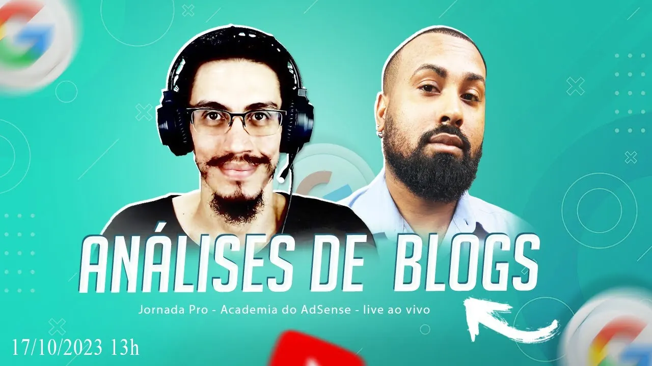 Live Suporte Tecnico AdSense e Loja 17/10 às 13h - Analisando blog