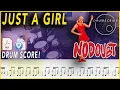 Download Lagu Just A Girl - No Doubt | DRUM SCORE Sheet Music Play-Along | DRUMSCRIBE