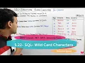 5 22 - SQL Wildcards Characters
