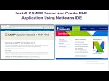 How to install XAMPP Server and Create PHP Web Application using Apache Netbeans IDE