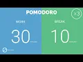 30 10 Pomodoro Timer - 2 hours study No music