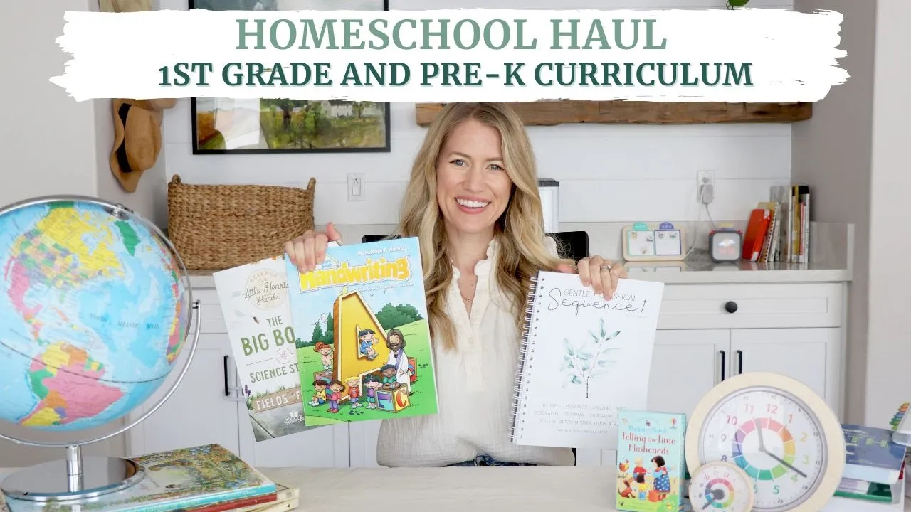 Homeschool 1st Grade Curriculum and Pre-K Picks! Flip Throughs, Morning Basket - Homeschool Haul!