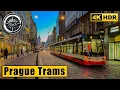 Download Lagu Prague Evening Walking Tour | Along the Tram Tracks 🇨🇿 4K HDR ASMR