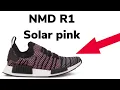 AdidasNMD solar pink on foot