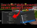 HOW TO EXPLOIT MODULE SCRIPTS TO GET INFINITE ITEMS IN ROBLOX - Exploiting 0 48
