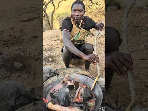 Cooking hadzabe way 🏹🔥 #reels #wildlife