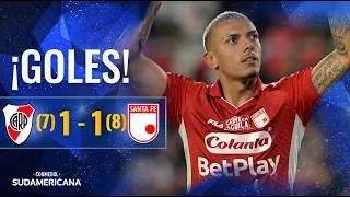 GOLES | RIVER PLATE vs. SANTA FE | OCTAVOS DE FINAL | CONMEBOL SUDAMERICANA 2026