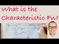 What is the Characteristic Function of a Random Variable