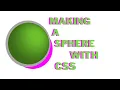 Making a Sphere With CSS Mac