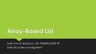 Data Structures and Algorithms ArrayList Part 1