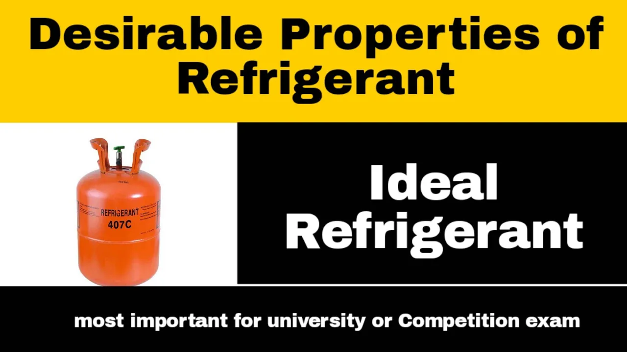 Desirable Properties of refrigerant II Ideal refrigerant II RAC
