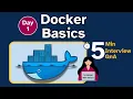 Day 1 Docker Basics Interview Scenarios with Answers Real-Time Docker Questions