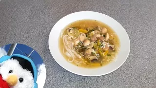 [04] Egg & mushroom noodle soup