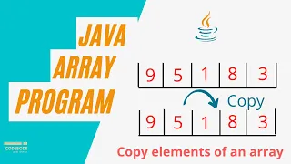 Java Program To Copy Elements Of An Array Debugging Java Array Practice Programs Code Bode
