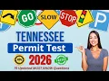Tennessee Permit Practice Test 2026 75 MUST KNOW Questions Answers to Pass the DMV Written Test