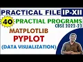 Matplotlib Pyplot Practical Programs IP Project Class 12 Practical File IP Class 12