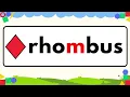 Rhombus Spelling Learn Spelling of Rhombus Shape for Kids Rhombus Shape