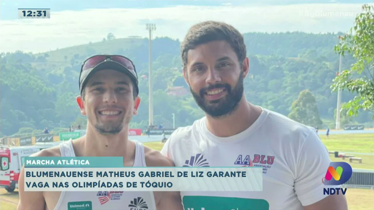 Atleta da marcha de Blumenau garante vaga nas Olimpíadas de Tóquio