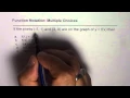 Function Notation Understanding Multiple Choice