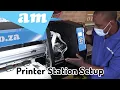 Station Setup for FastCOLOUR Large Format Printer Station Wiper Carriage Cap Position Setup Guide