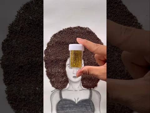 Afro  Hairstyle ✨| Rate my Art from 1 to 1000! #afro #artshorts