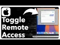 How To Enable Or Disable Remote Access On Mac