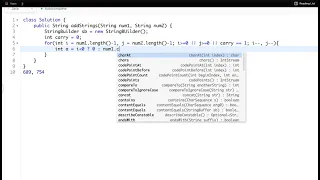 LeetCode Add Strings Coding Interview Problem with Java Solution
