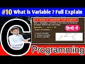 Variable in C Language Types of Variable Variable Program