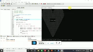 C program for heart pattern