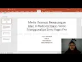 Media promosi pemasangan iklan di radio menggunakan sony vegas pro