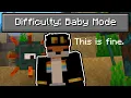 So I added a baby mode difficulty to Minecraft