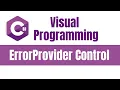 Visual Programming C Error Provider Control