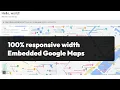 Integrate a responsive Google Maps iframe to any website