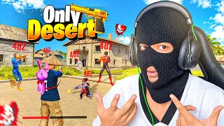 শুদু মাত্র-Desert EAGLE দিয়ে ম্যাচ খেলতে গিয়ে বিপদে পড়লাম 😭| only eagle Desert Challenge 😱🔥