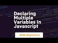 declaring multiple variables in javascript