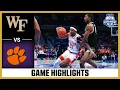 Wake Forest vs Clemson Game Highlights 2026 T Rowe Price ACC Men s Basketball Tournament