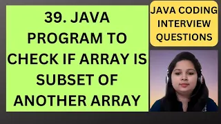 39 Java Program to Check an Array is Subset of Another Array RD Technical Learning
