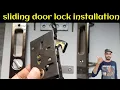 How to install sliding door lock Sliding door lock fitting in hindi