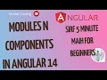 4-Modules and components in angular Components in Angular Modules in angular in Hindi