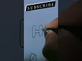 Bubble Hand Writing Creative Handwriting alphabet H