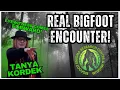Bigfoot eyewitness Encounter on location! Tanya Kordek relives incident. 