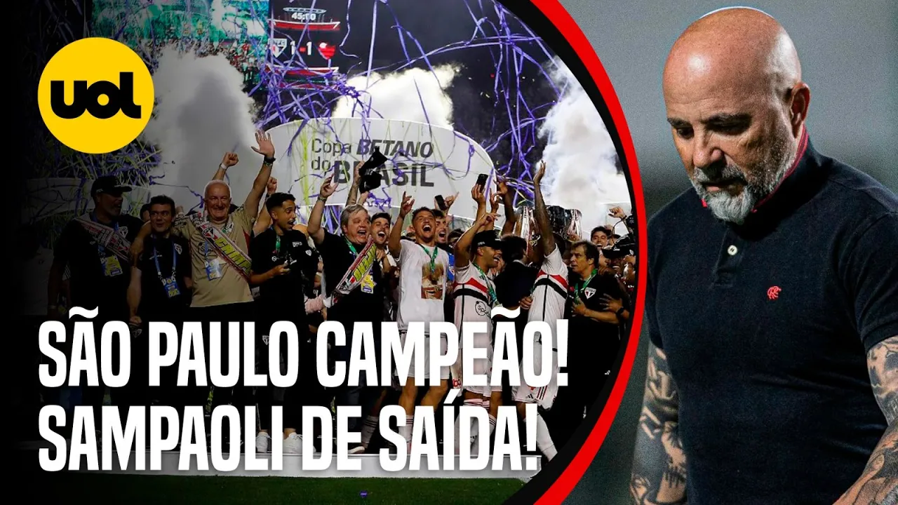 ???? SÃO PAULO MUDA DE PATAMAR AO SER CAMPEÃO DA COPA DO BRASIL? FLAMENGO DECIDE DEMITIR SAMPAOLI