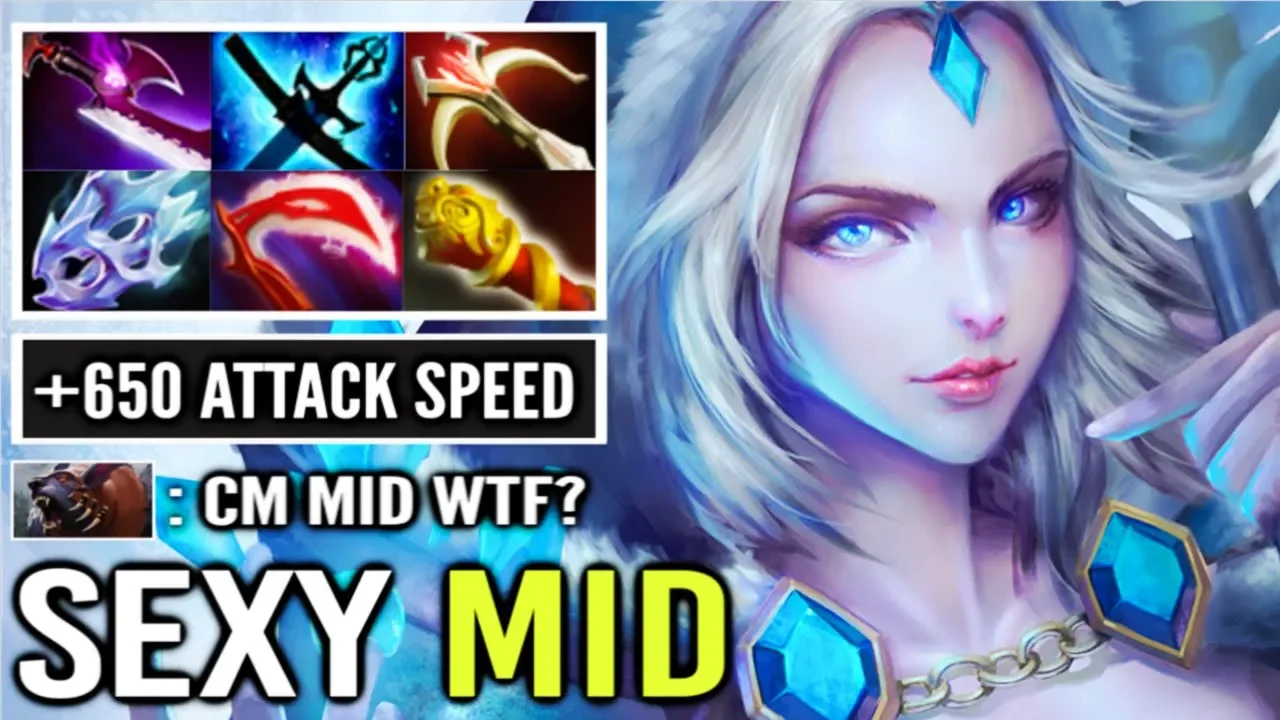 WTF +650 Attack Speed Crystal Maiden Mid vs Hard Ursa Crazy Fun Game by Cg 8k vs Pub Dota 2