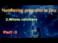 Java Numbering Programs Whole Numbers Java interview programs Java Telugu