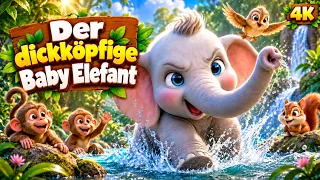 Der dickköpfige Baby-Elefant 🐘 | 3D 4K | Märchen für Kinder | Gute Nacht Geschichte