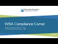 WBA Compliance Corner July 2023