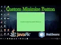 JavaFX Custom Minimize Button on Undecorated Window NetBeans